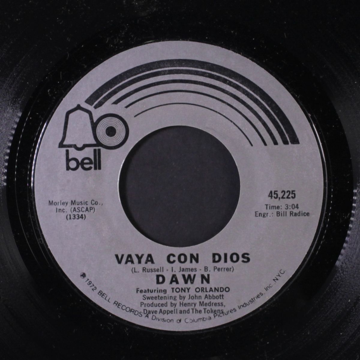vaya con dios / i can't believe how much i love you by DAWN FEATURING TONY ORLANDO