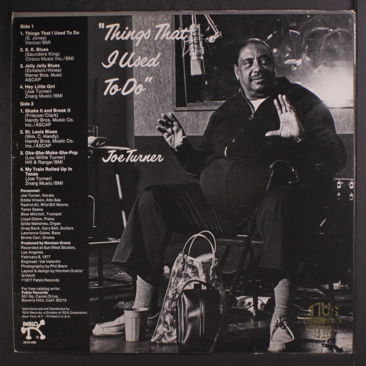 things that i used to do by JOE TURNER