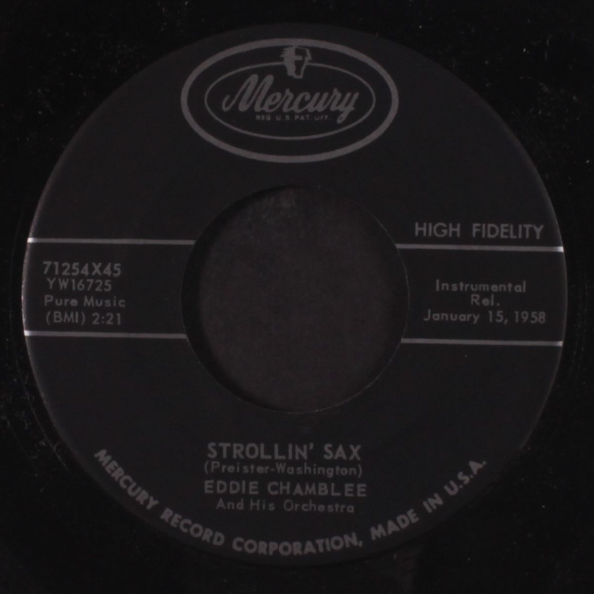 strollin' sax / stardust by EDDIE CHAMBLEE