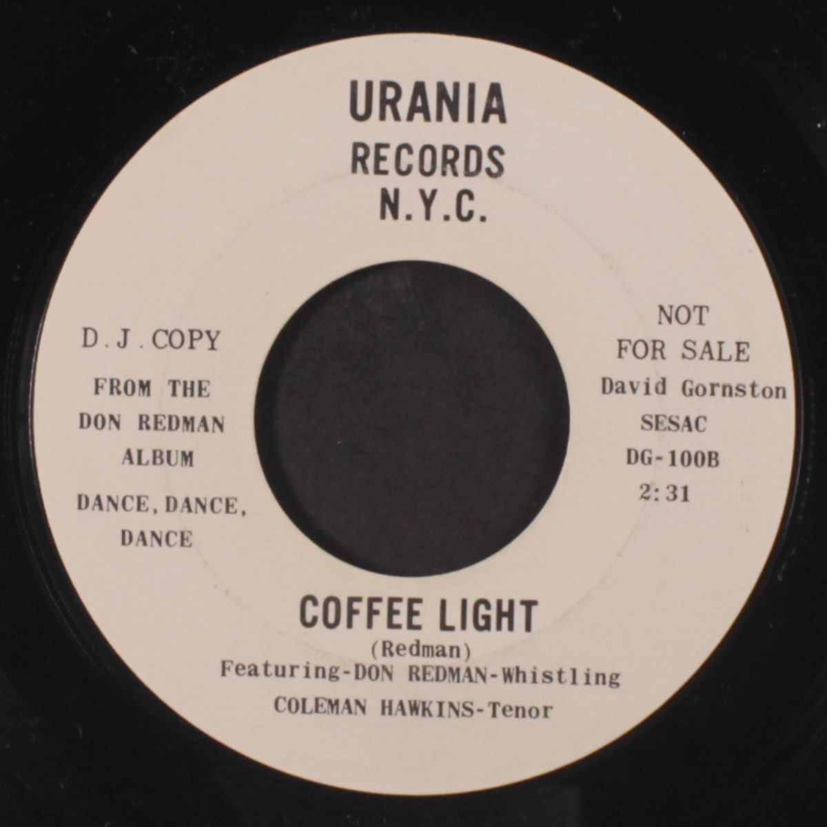 coffee light / star dreams by DON REDMAN / COLEMAN HAWKINS