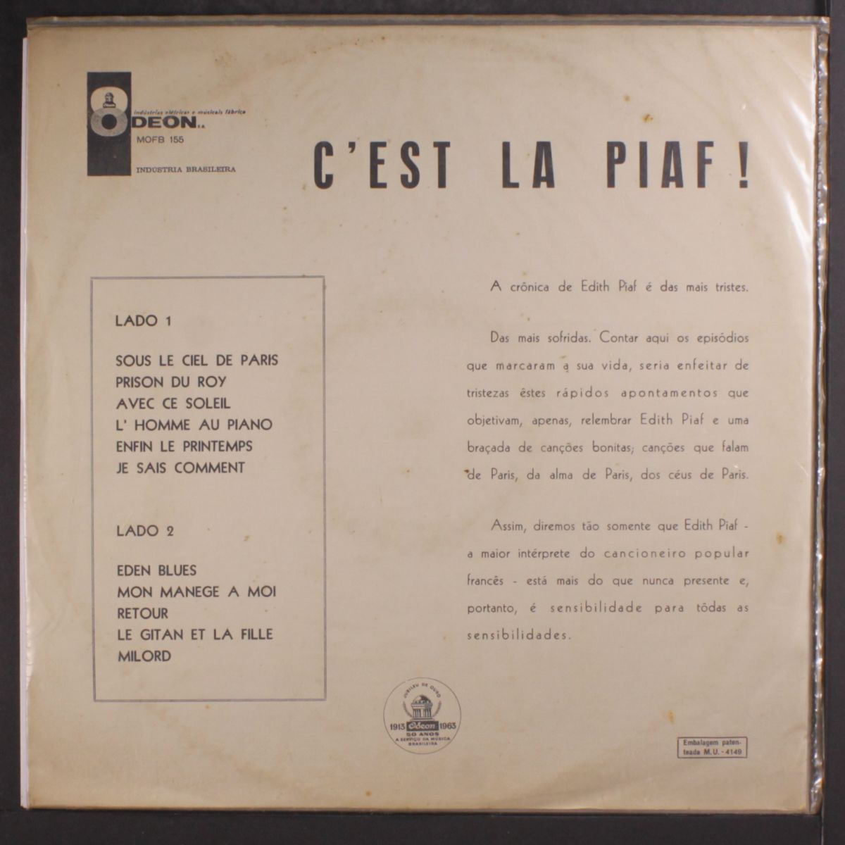c'est la piaf by EDITH PIAF