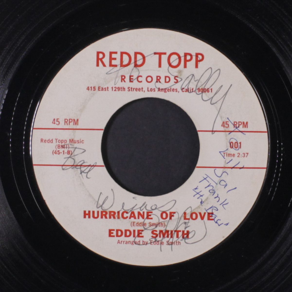 walking the blues / hurricane of love by EDDIE SMITH