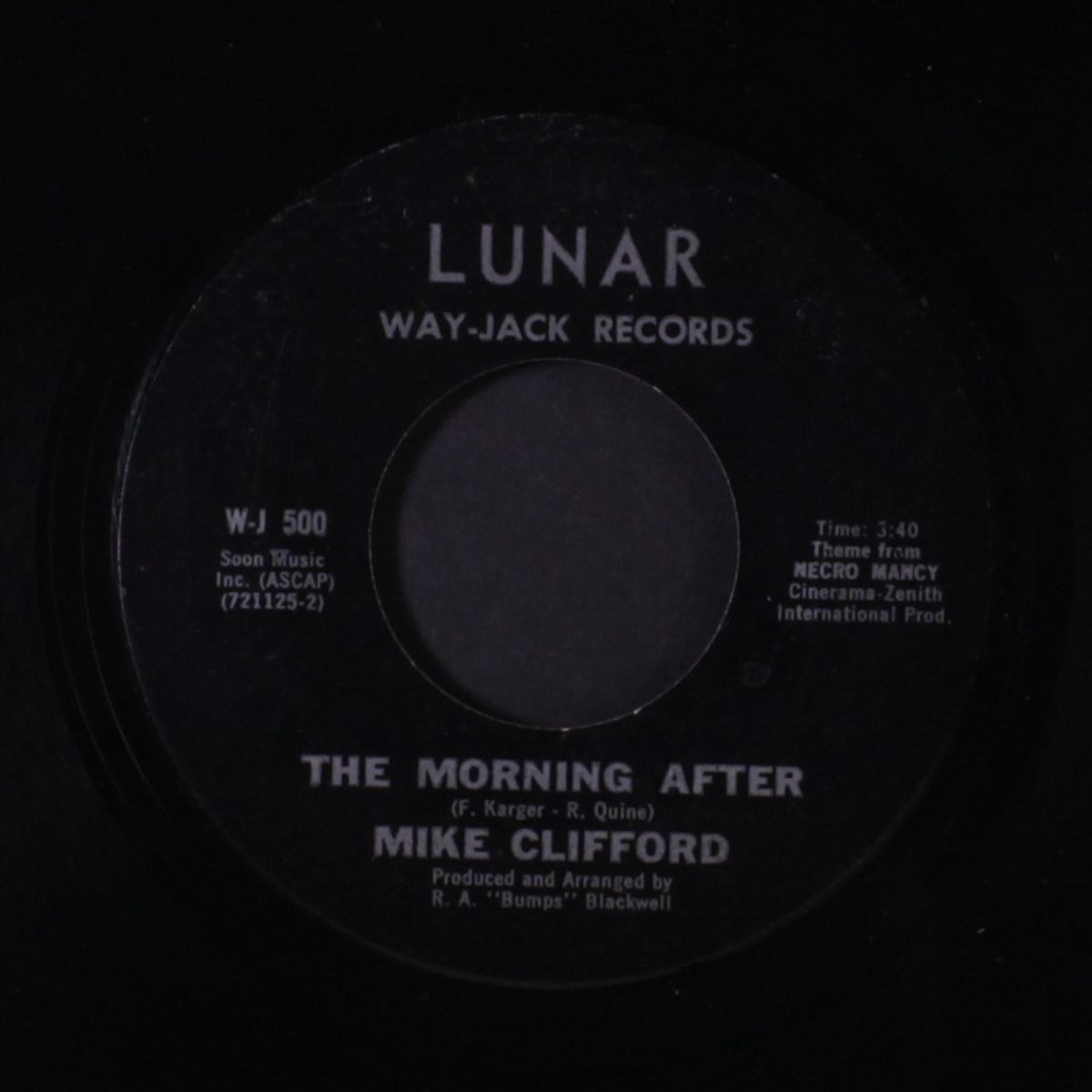 the morning after (theme from necro mancy) / blank by MIKE CLIFFORD