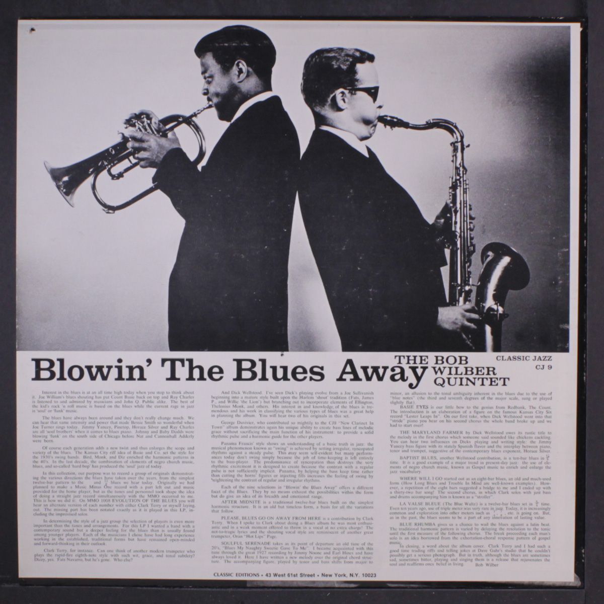 blowin' the blues away by BOB WILBER