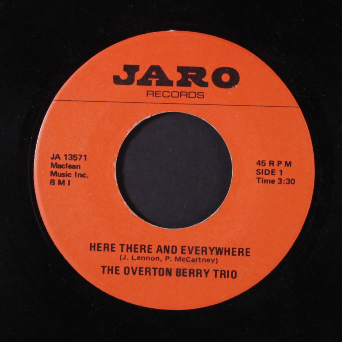 mr. blues / here there and everywhere by OVERTON BERRY TRIO
