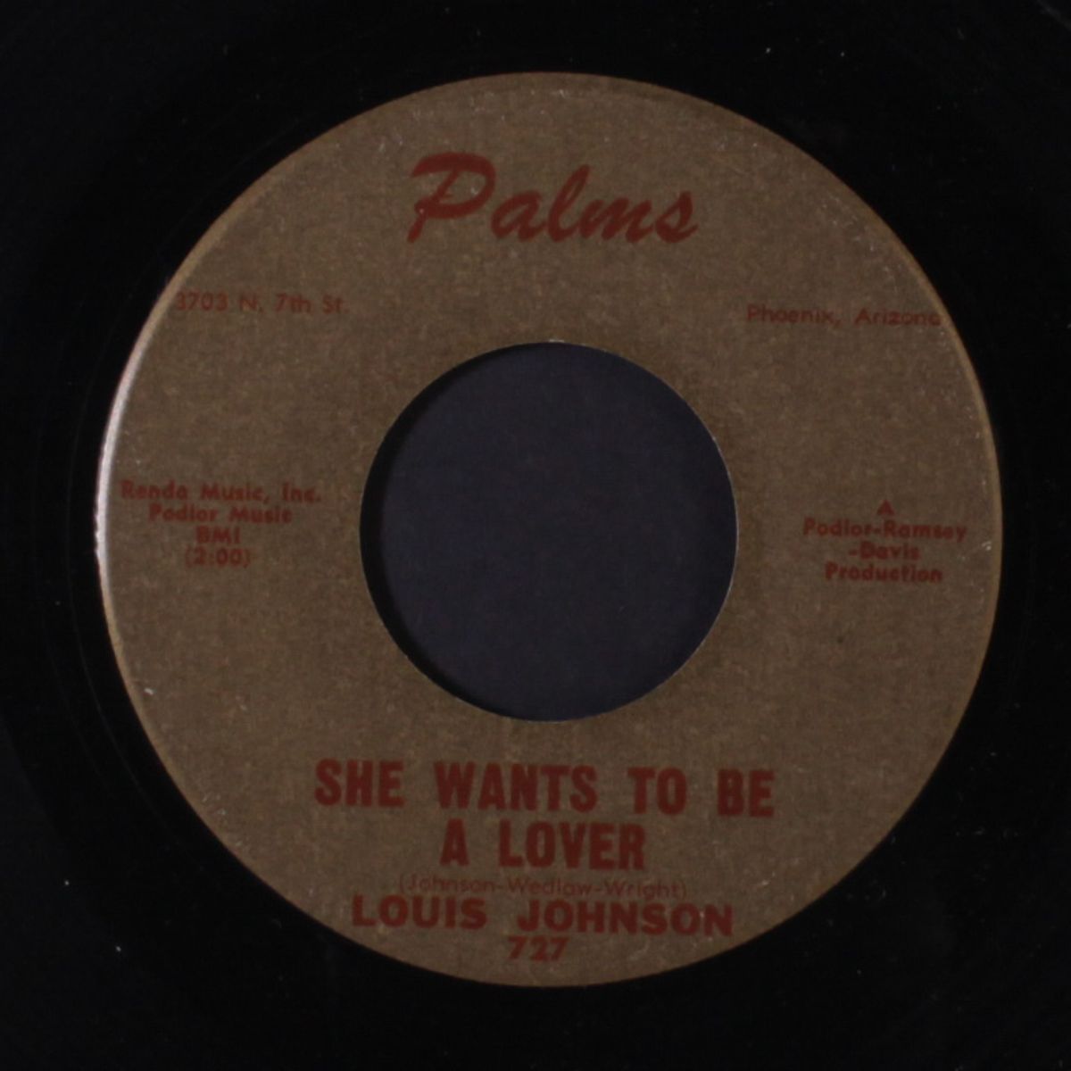 louis cha cha / she wants to be a lover by LOUIS JOHNSON