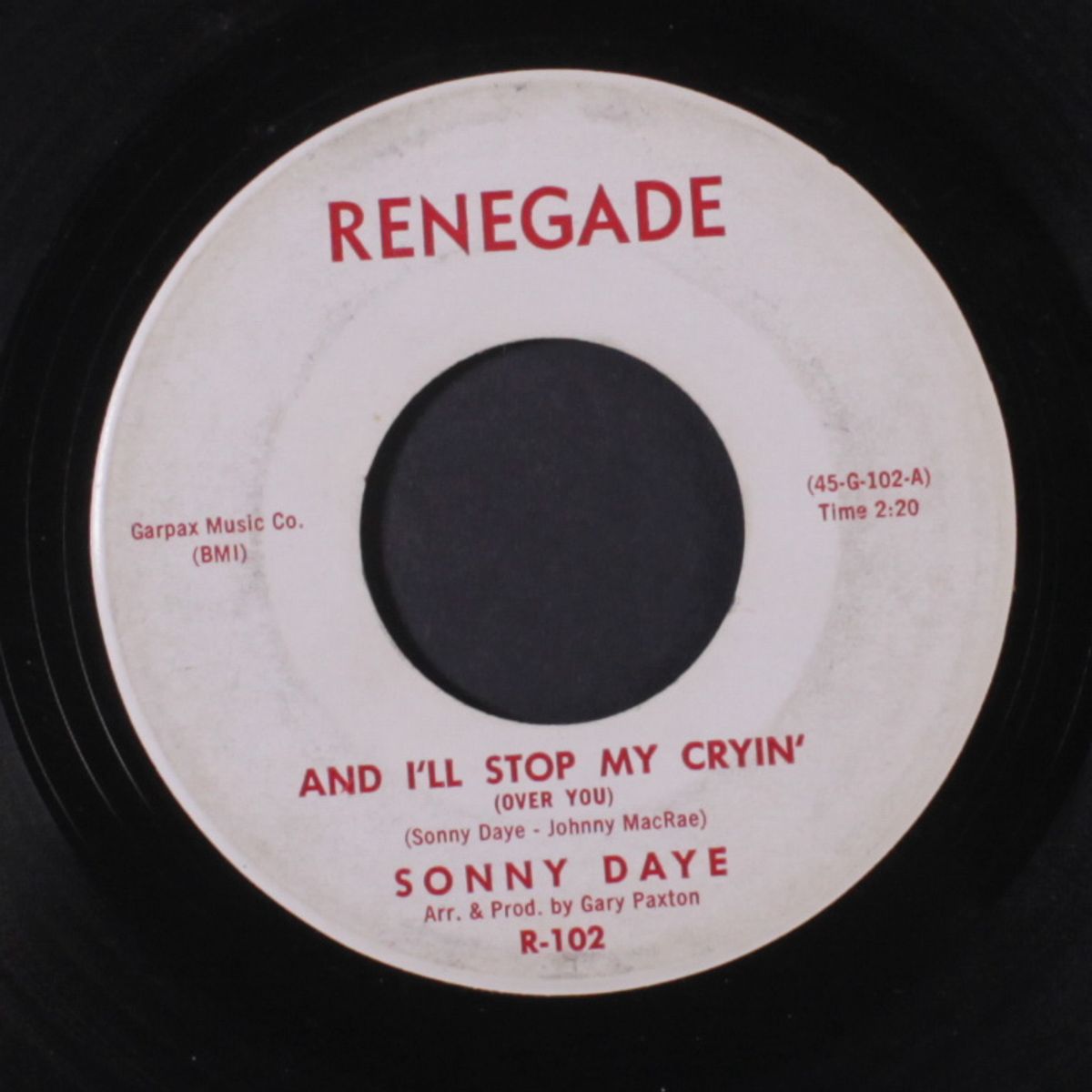razor blades / and i'll stop my cryin' by SONNY DAYE