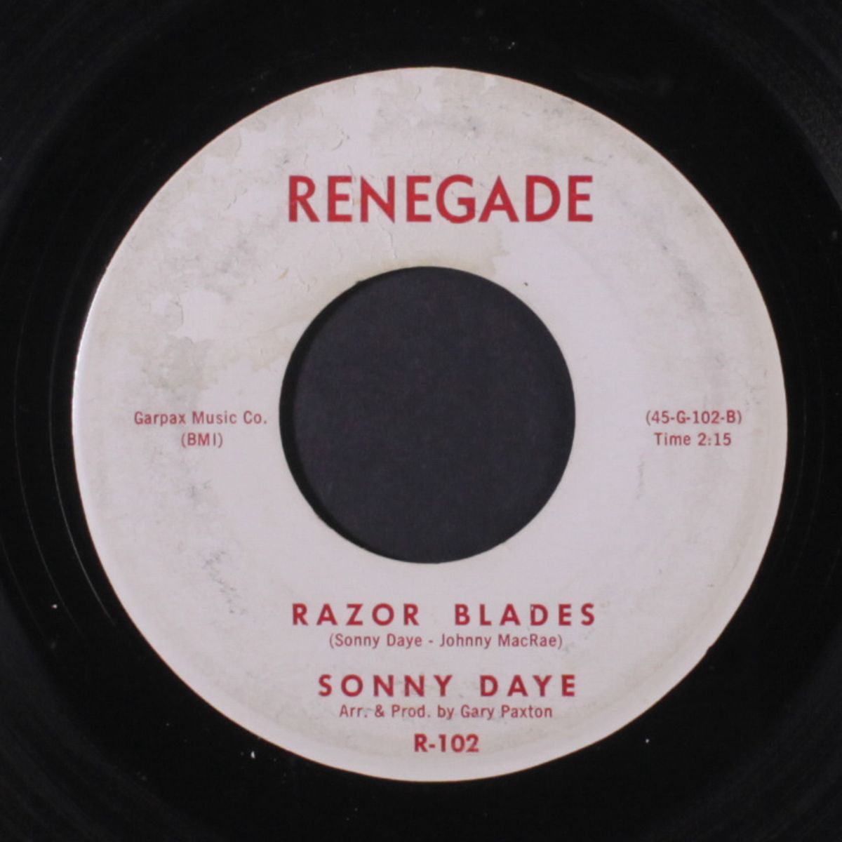razor blades / and i'll stop my cryin' by SONNY DAYE