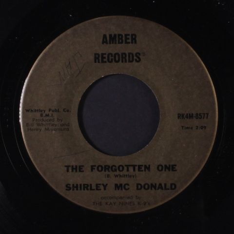 SHIRLEY MCDONALD ACCOMPANIED BY KAY NINES