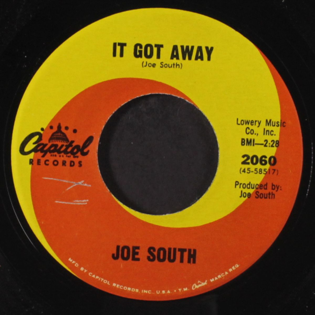 birds of a feather / it got away by JOE SOUTH