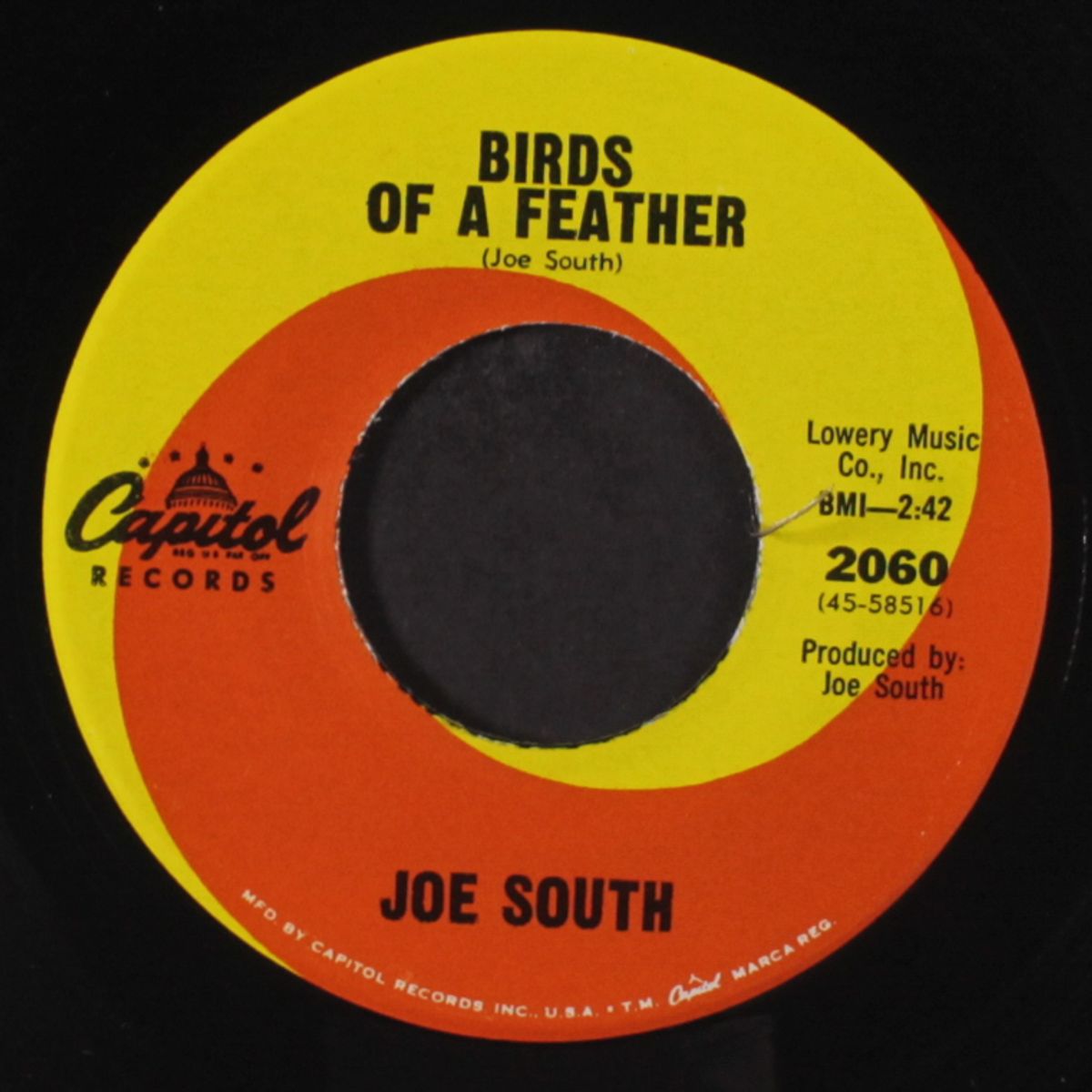 birds of a feather / it got away by JOE SOUTH