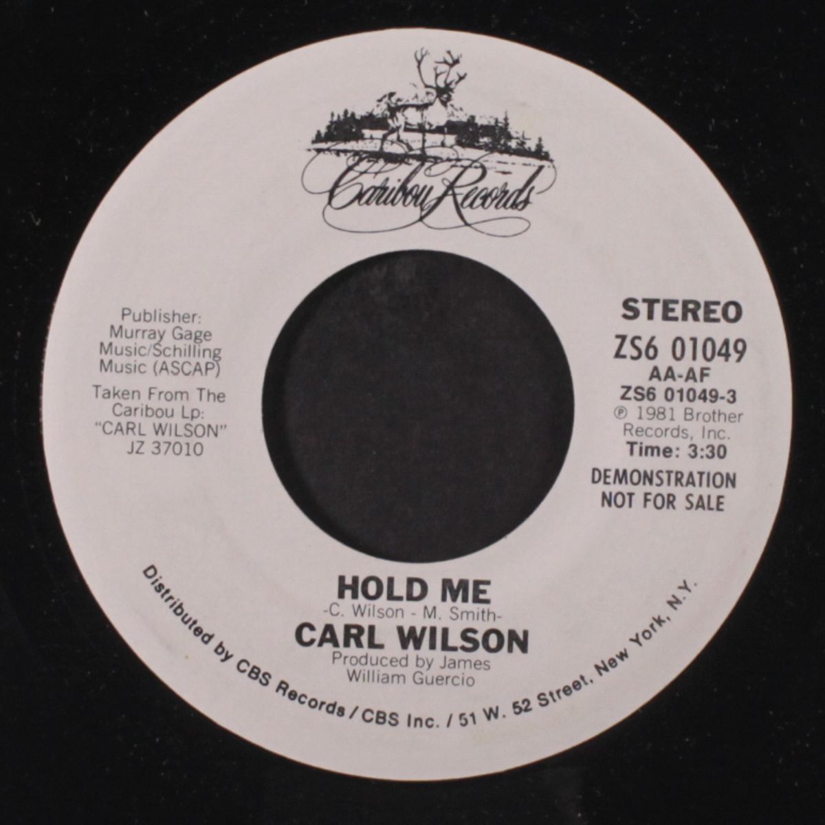 hold me / same by CARL WILSON