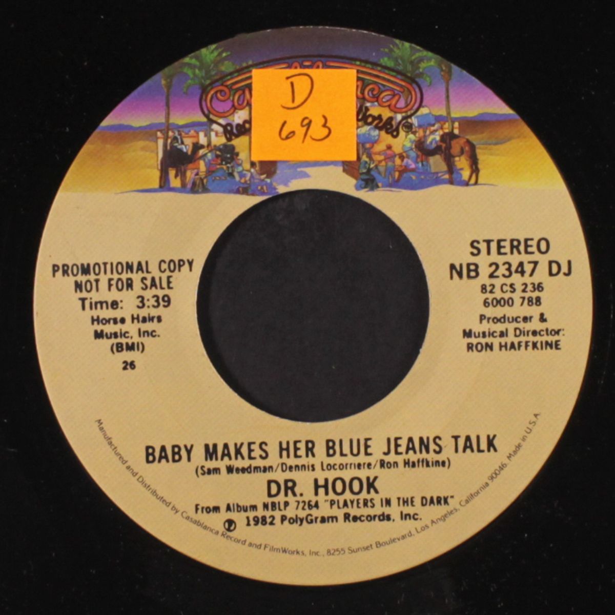 baby makes her blue jeans talk / same by DR. HOOK