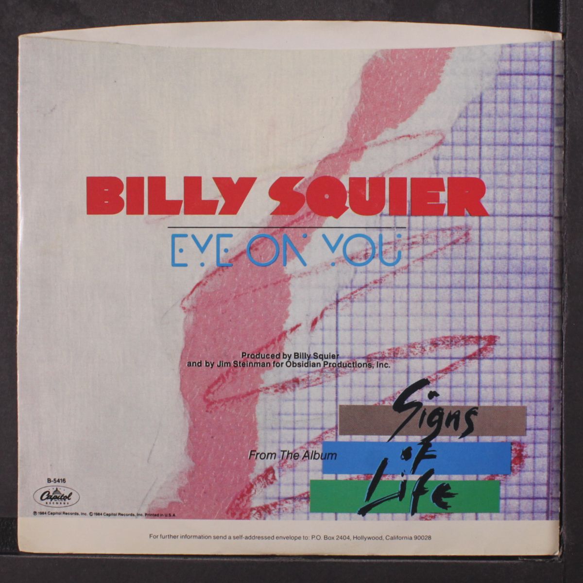 eye on you / same by BILLY SQUIER