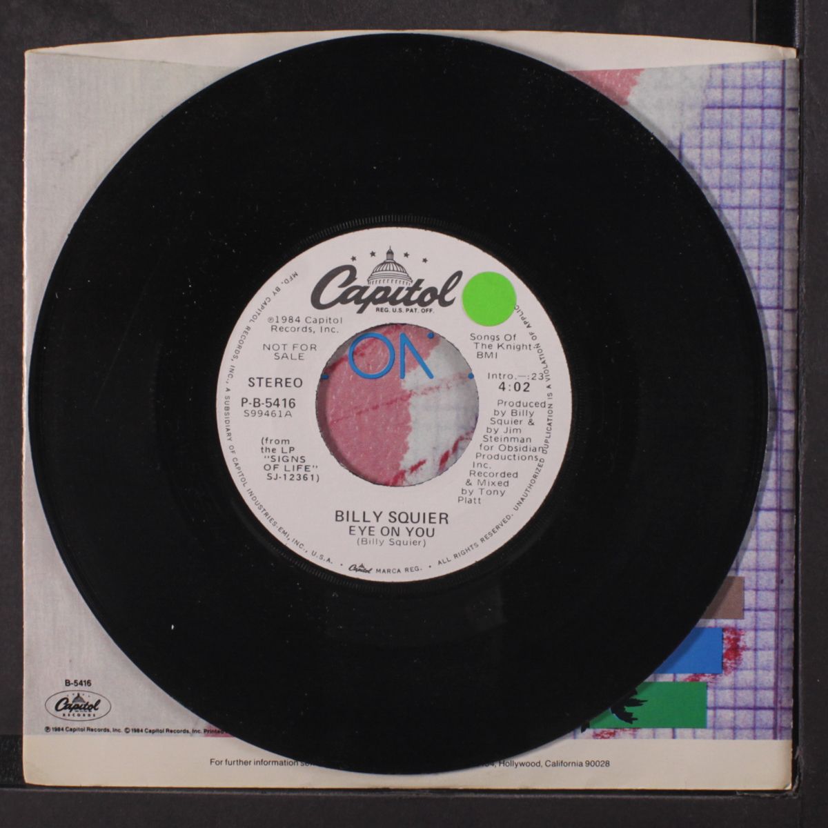eye on you / same by BILLY SQUIER