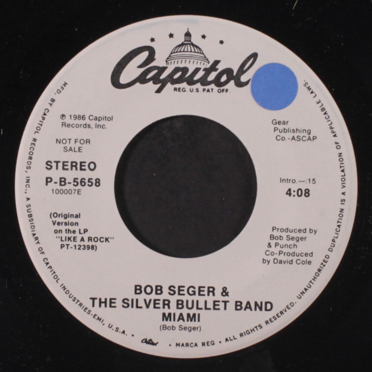 miami / same by BOB SEGER & SILVER BULLET BAND