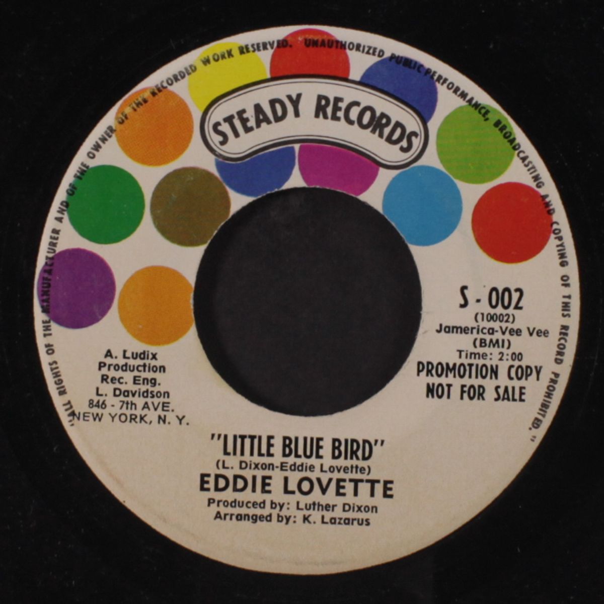 little blue bird / little blue bird by EDDIE LOVETTE