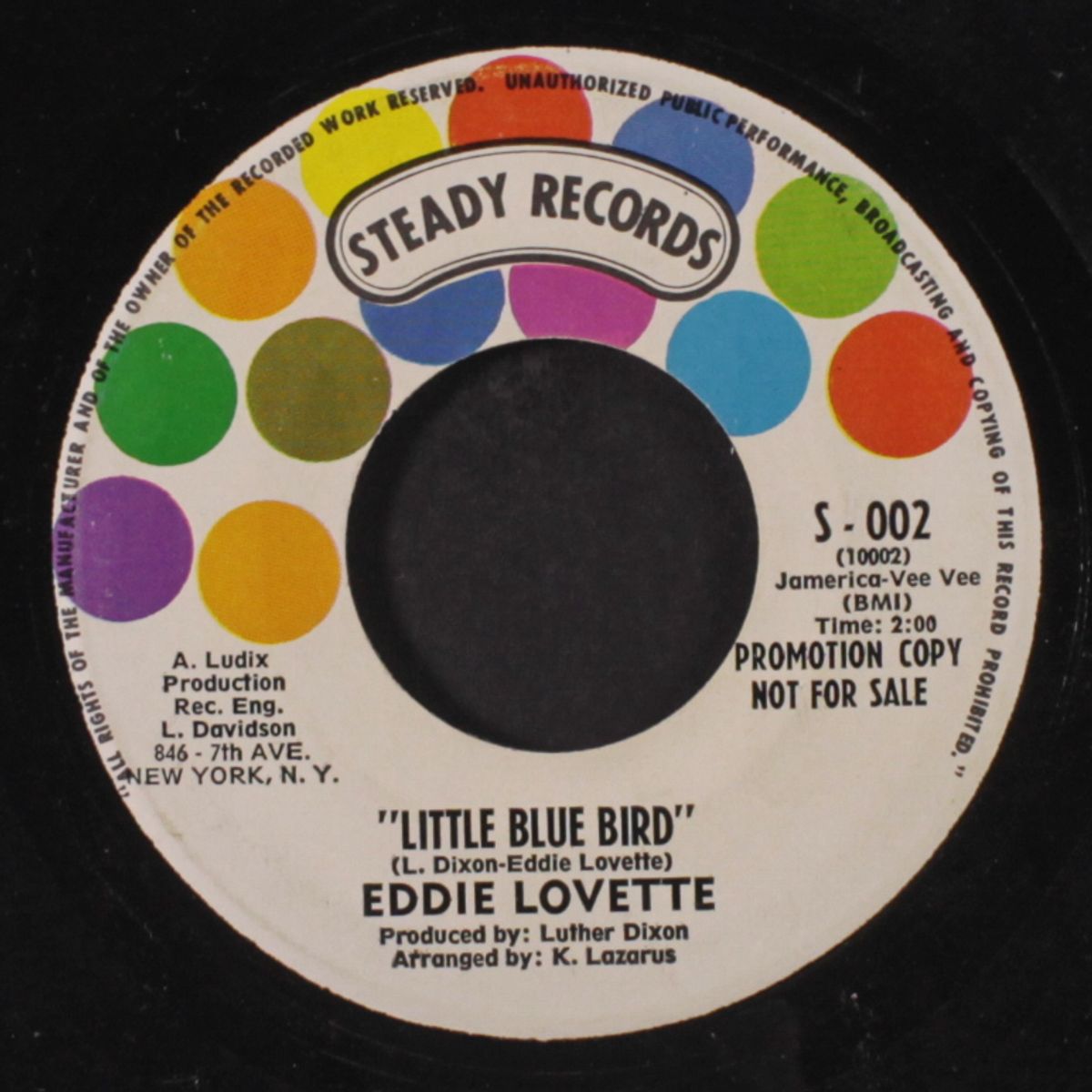 little blue bird / little blue bird by EDDIE LOVETTE