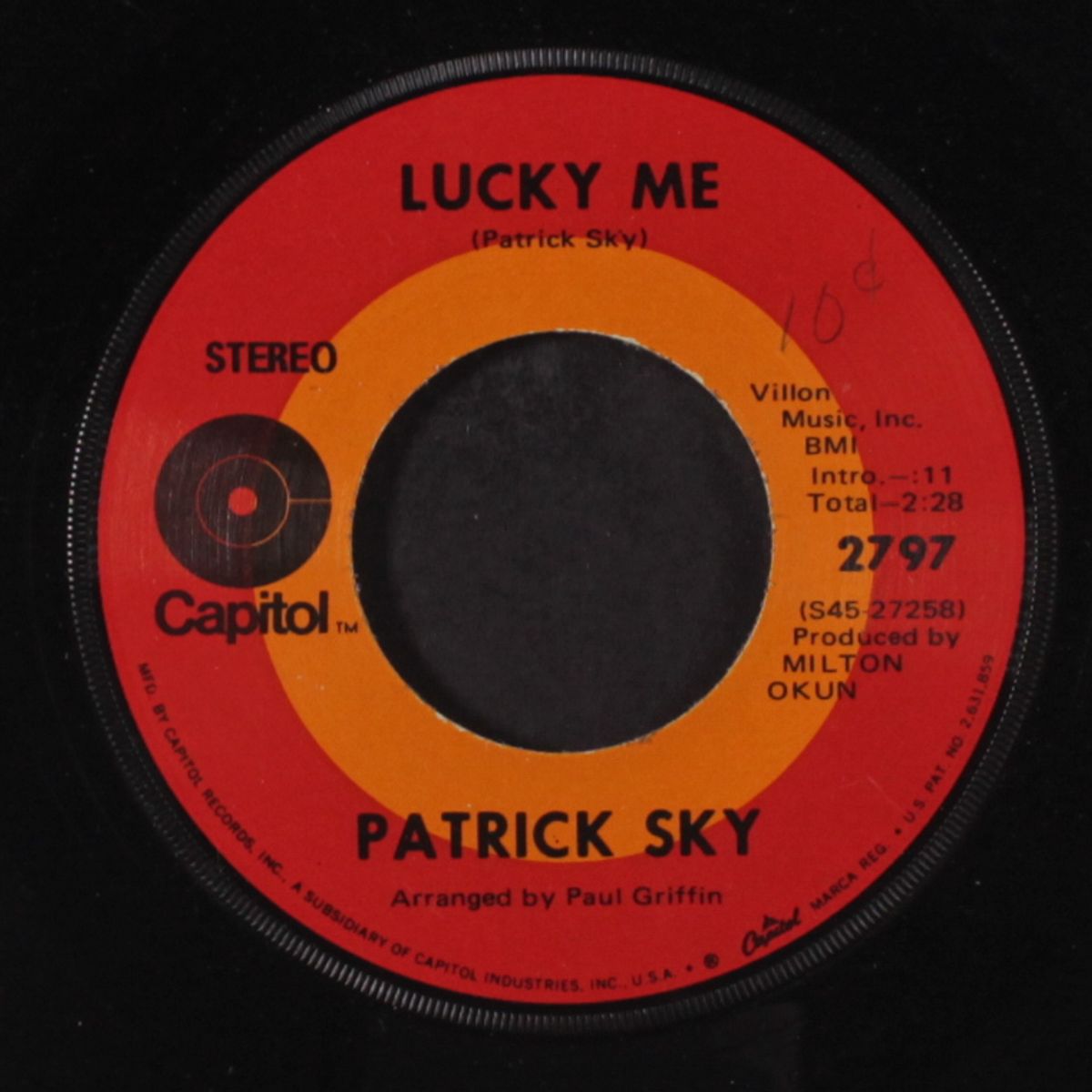 one too many mornings / lucky me by PATRICK SKY