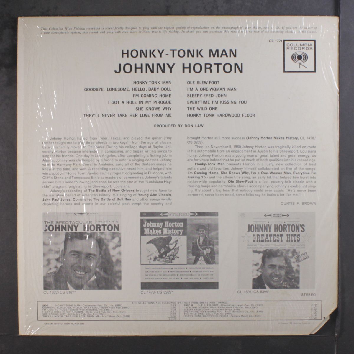 honky-tonk man by JOHNNY HORTON