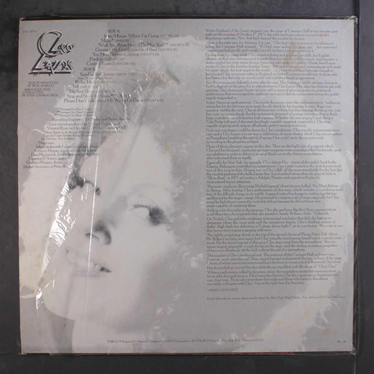 live at carnegie hall by CLEO LAINE