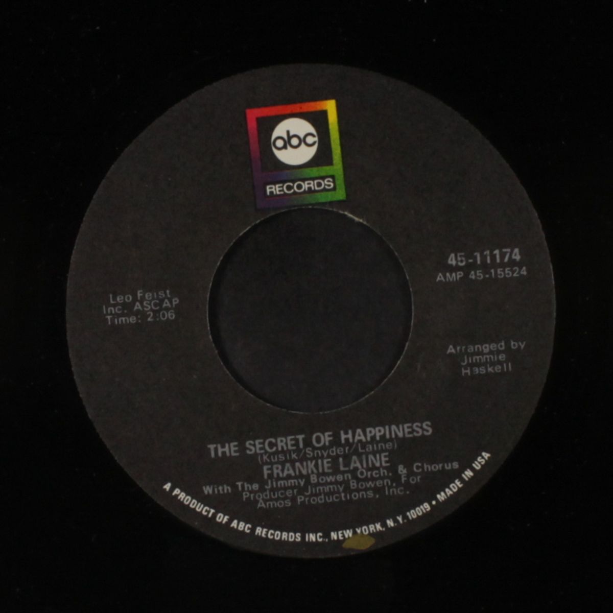 you gave me a mountain / the secret of happiness by FRANKIE LAINE
