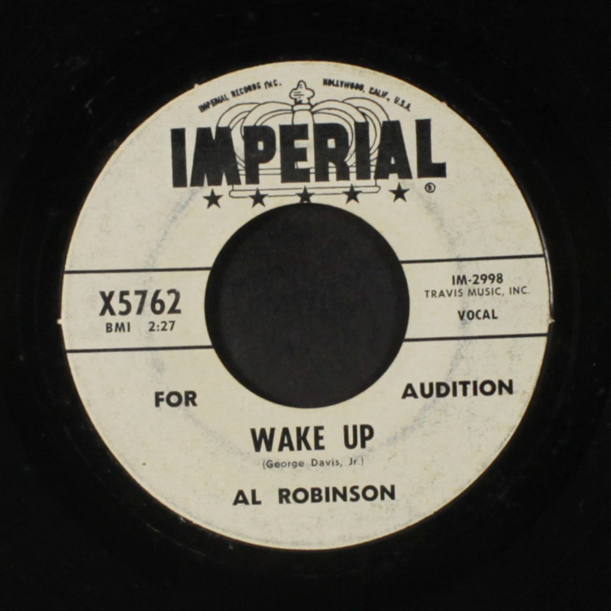 wake up / i wanna know by AL ROBINSON