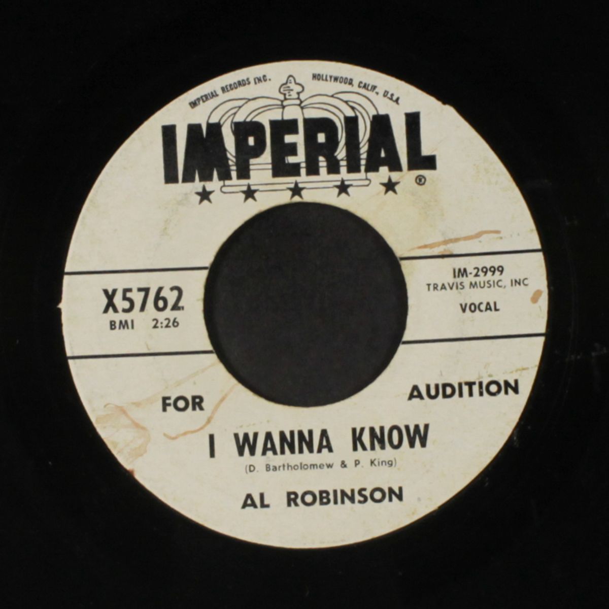 wake up / i wanna know by AL ROBINSON
