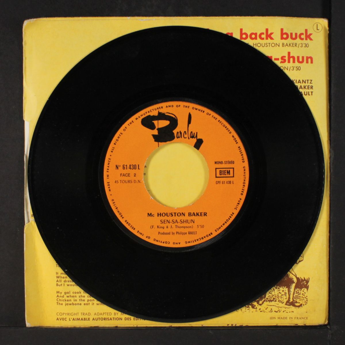 sen-sa-shun / whoa back buck by MC HOUSTON BAKER