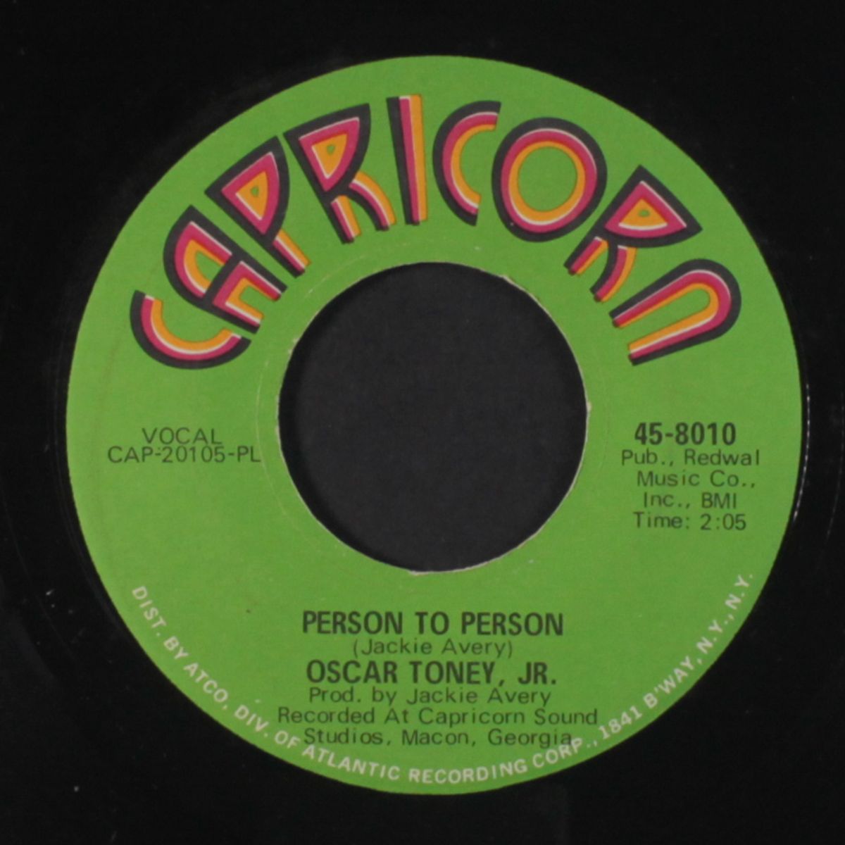 i wouldn't be a poor boy / person to person by OSCAR TONEY, JR.