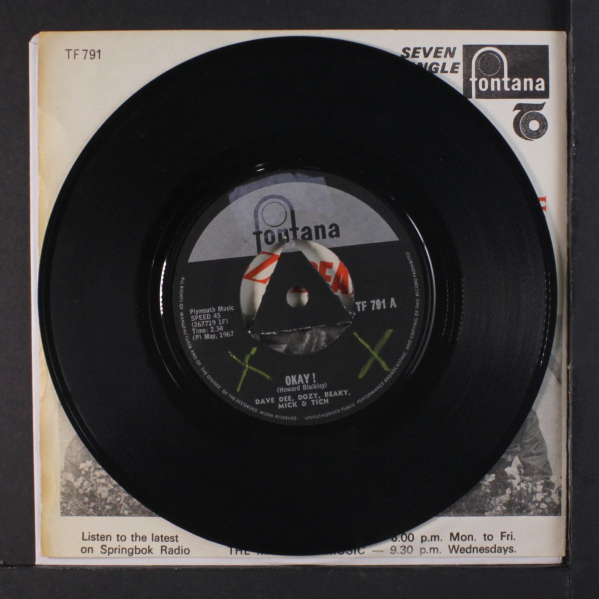 okay / he's a raver by DAVE DEE, DOZY, BEAKY, MICK & TICH