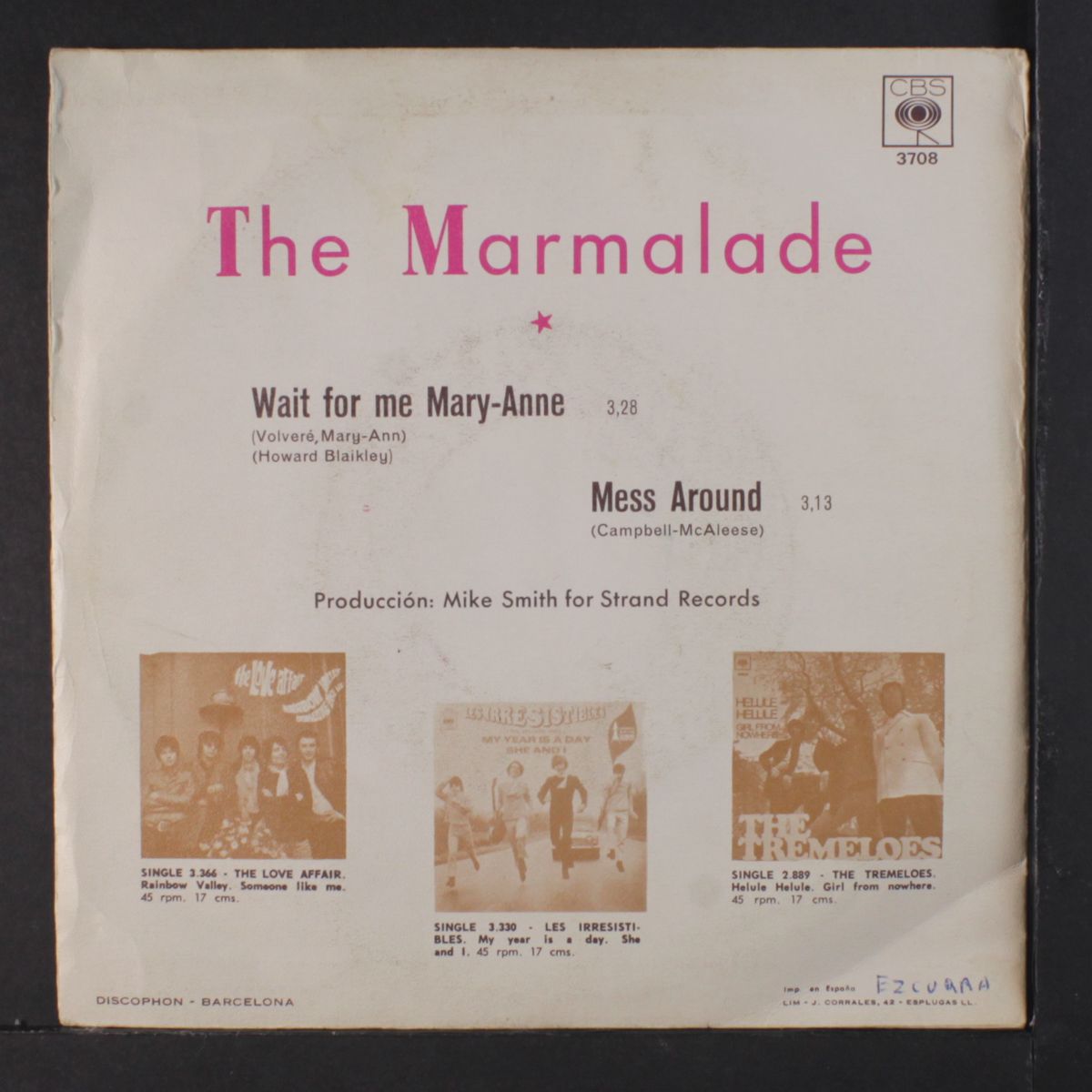 wait for me mary-anne / messaround by MARMALADE