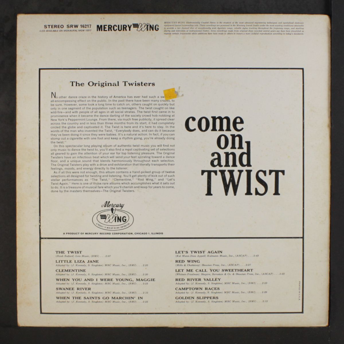 come on and twist by ORIGINAL TWISTERS