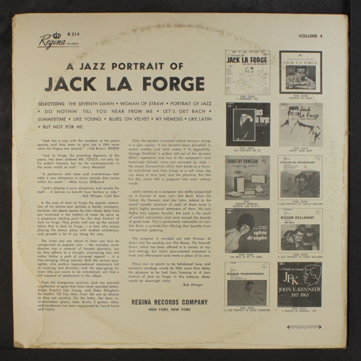a jazz portrait of by JACK LA FORGE