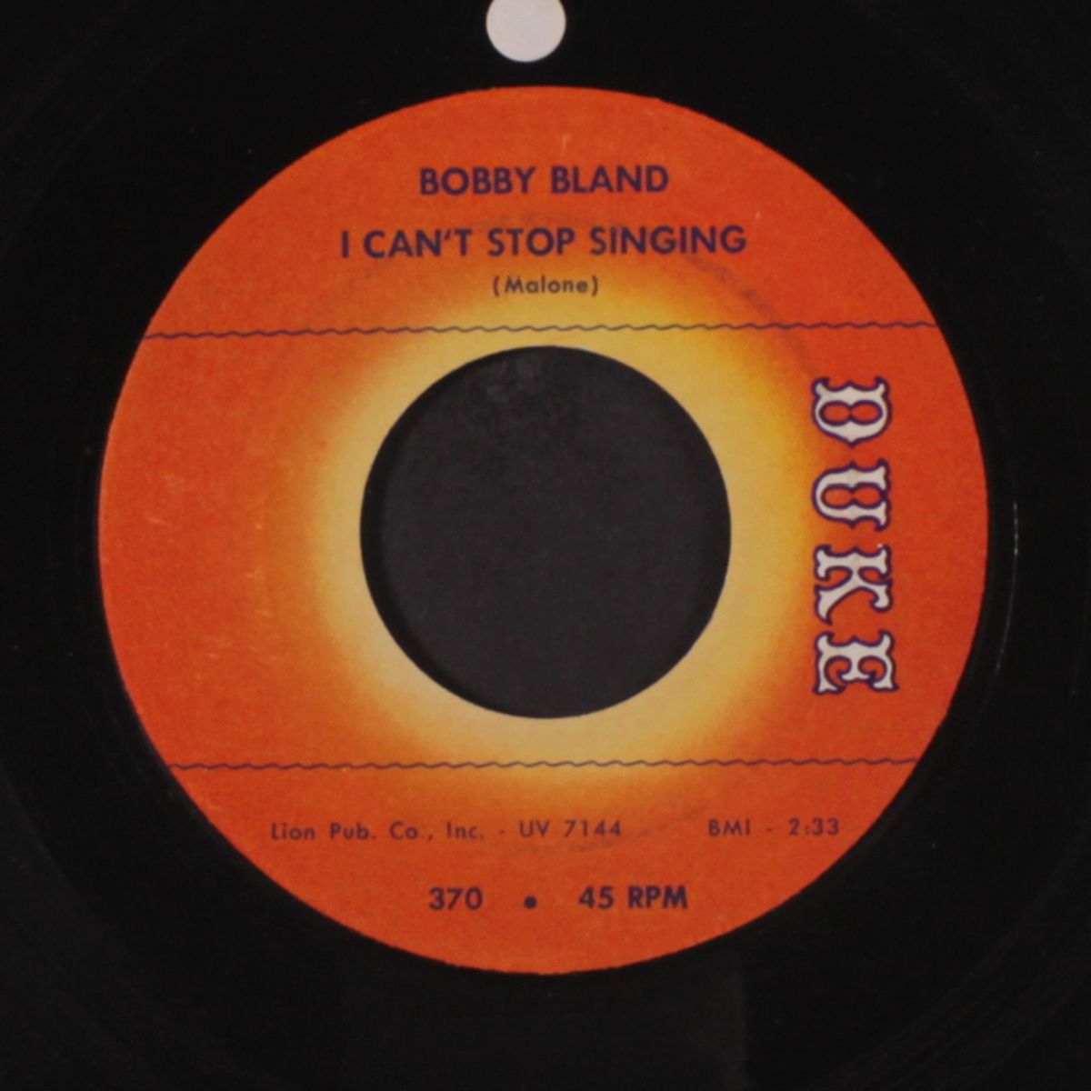 i can't stop singing / the feeling is gone by BOBBY BLAND