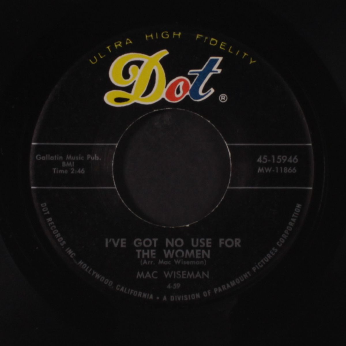 jimmy brown the newsboy / i've got no use for the women by MAC WISEMAN