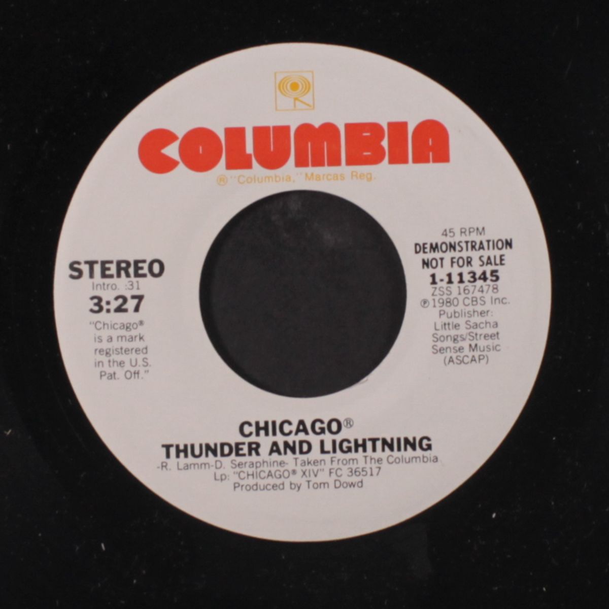 thunder and lightning / same by CHICAGO
