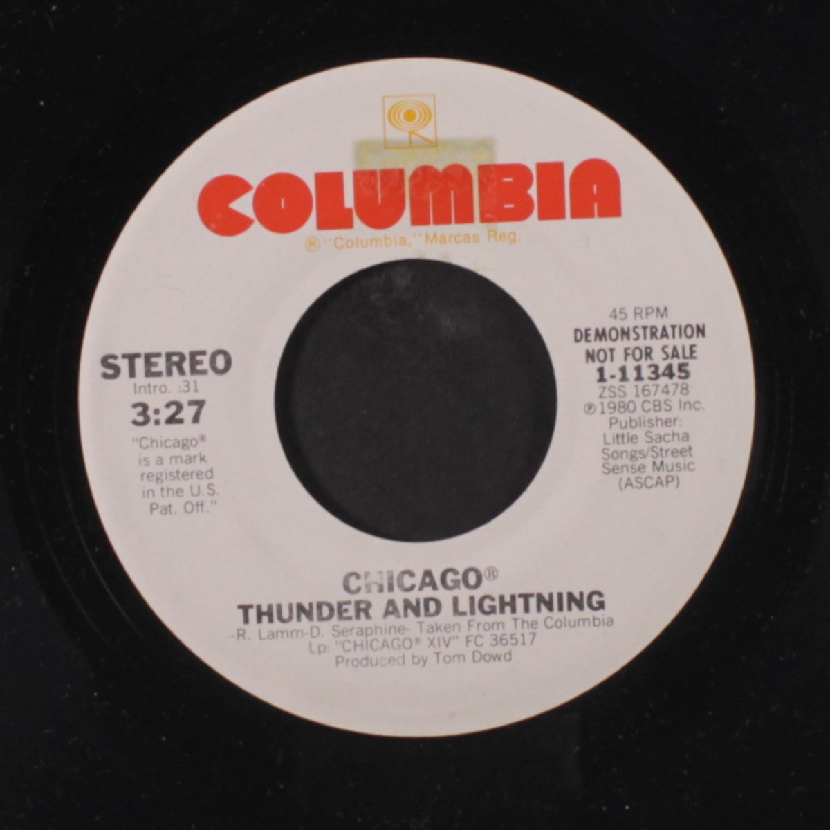 thunder and lightning / same by CHICAGO