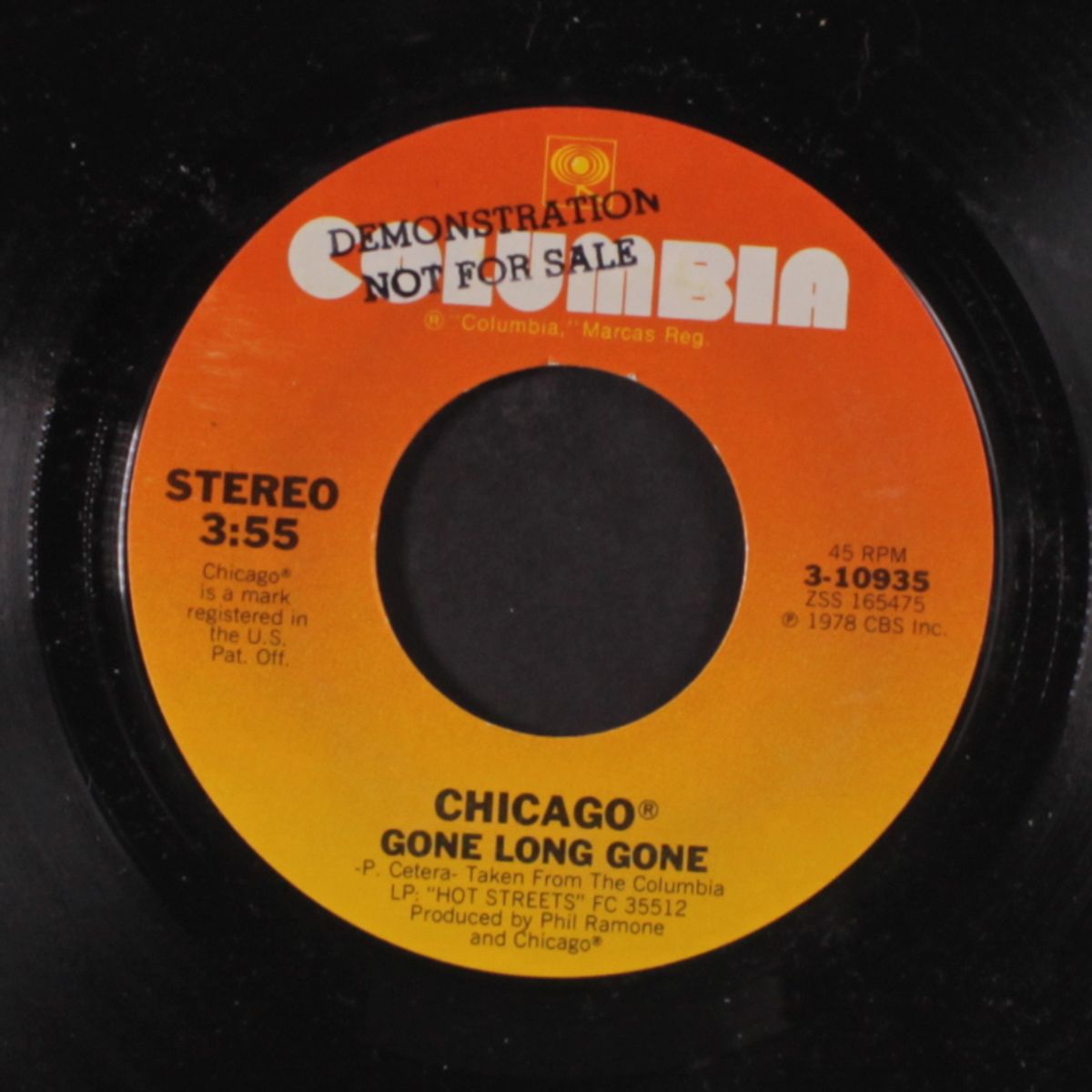 gone long gone / the greatest love on earth by CHICAGO
