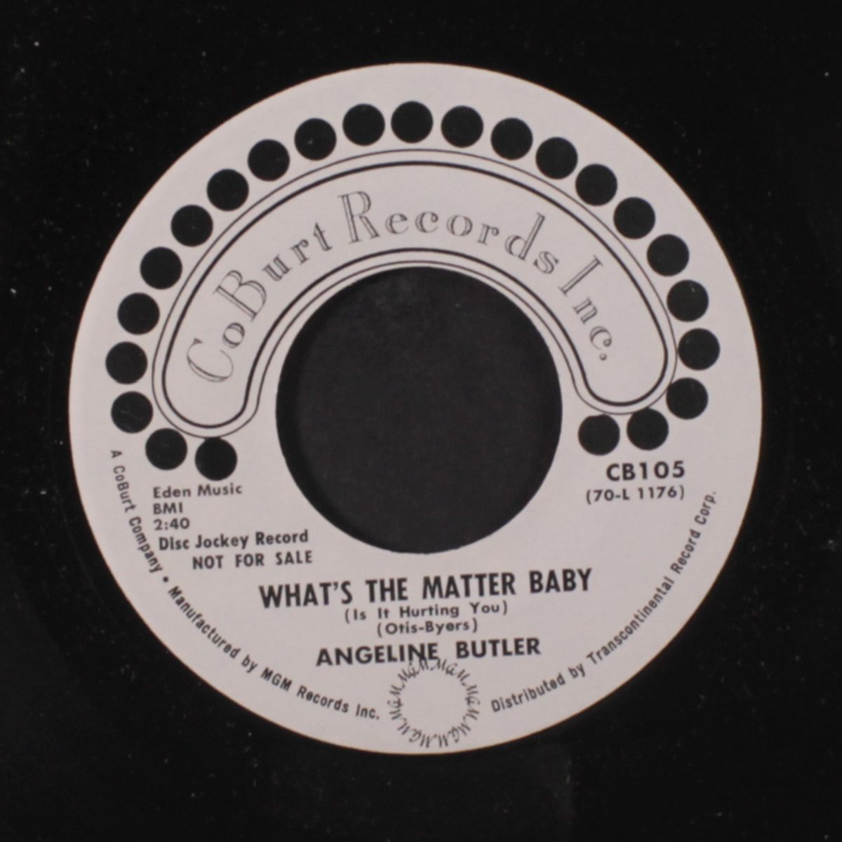 what's the matter baby / the ways to love a man by ANGELINE BUTLER