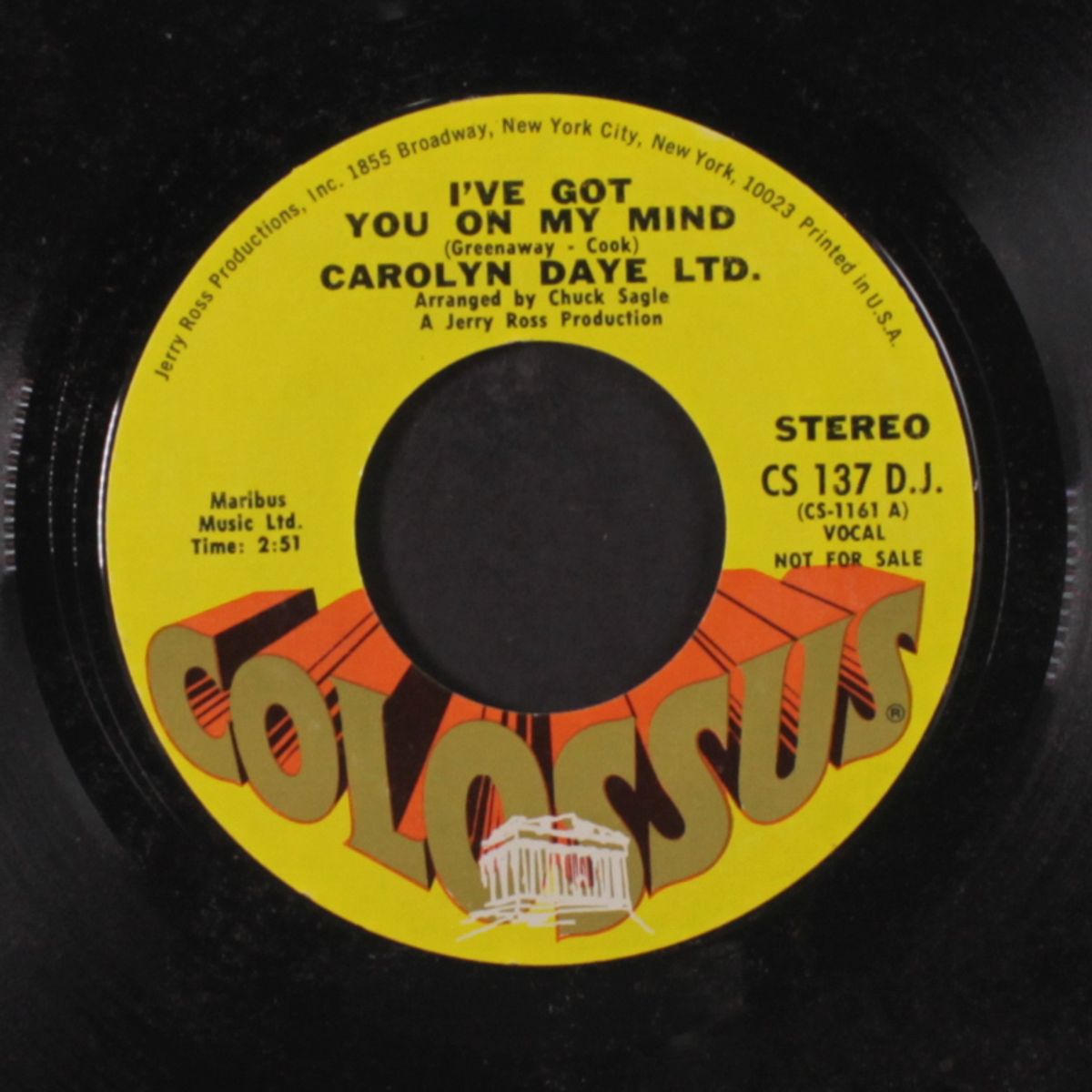 i've got you on my mind / mono by CAROLYN DAYE LTD