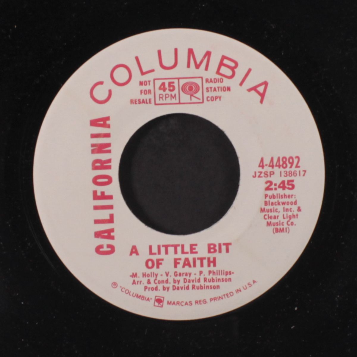 sugar kite / a little bit of faith by CALIFORNIA