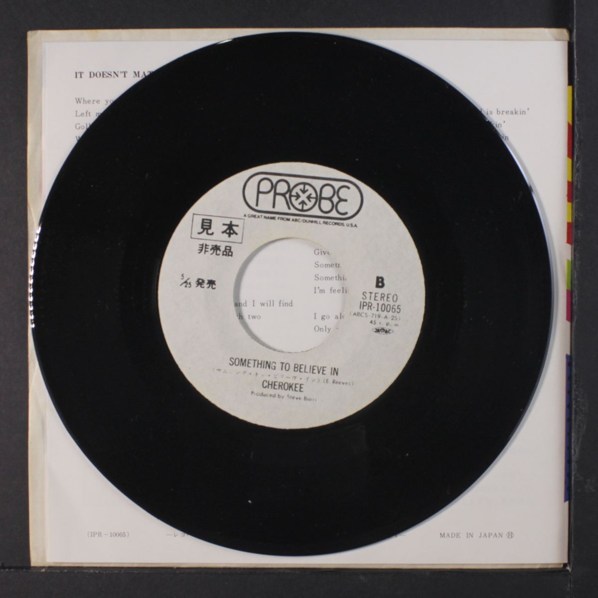 it doesn't matter anymore / something to believe in by CHEROKEE