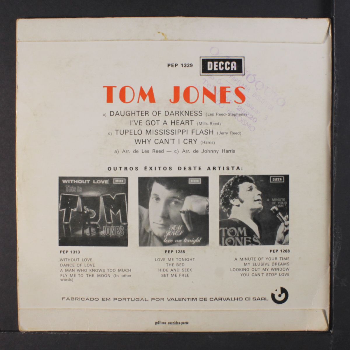 daughter of darkness + 3 by TOM JONES