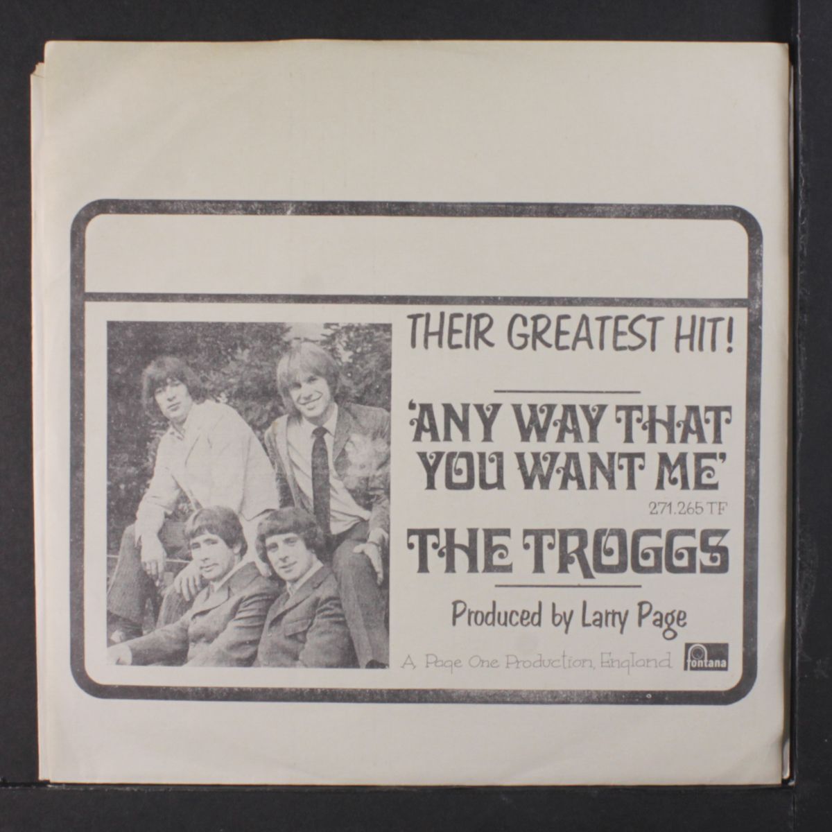 any way that you want me / 66-5-4-3-2-1 by TROGGS