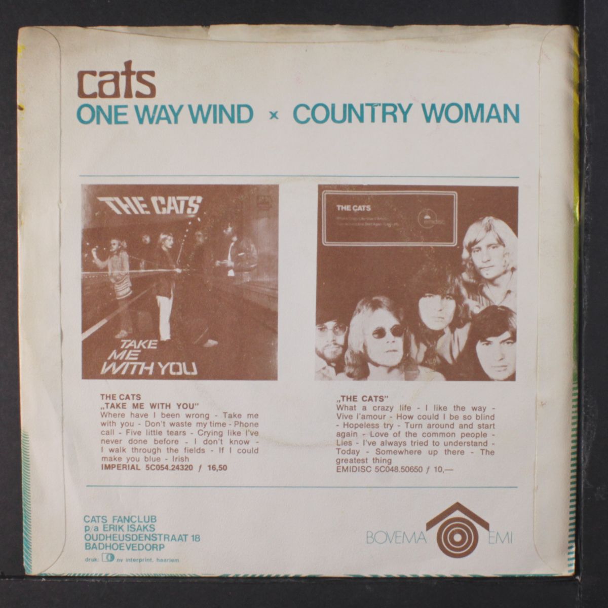 one way mind / country woman by CATS
