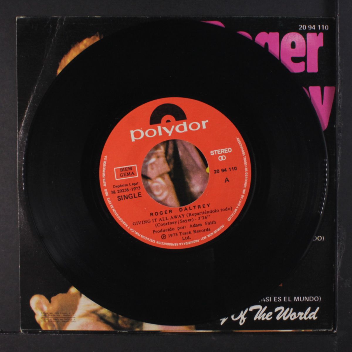 giving it all away / way of the world by ROGER DALTREY
