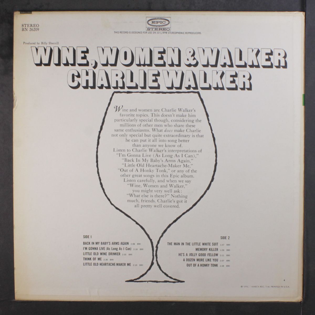 wine, women & walker by CHARLIE WALKER