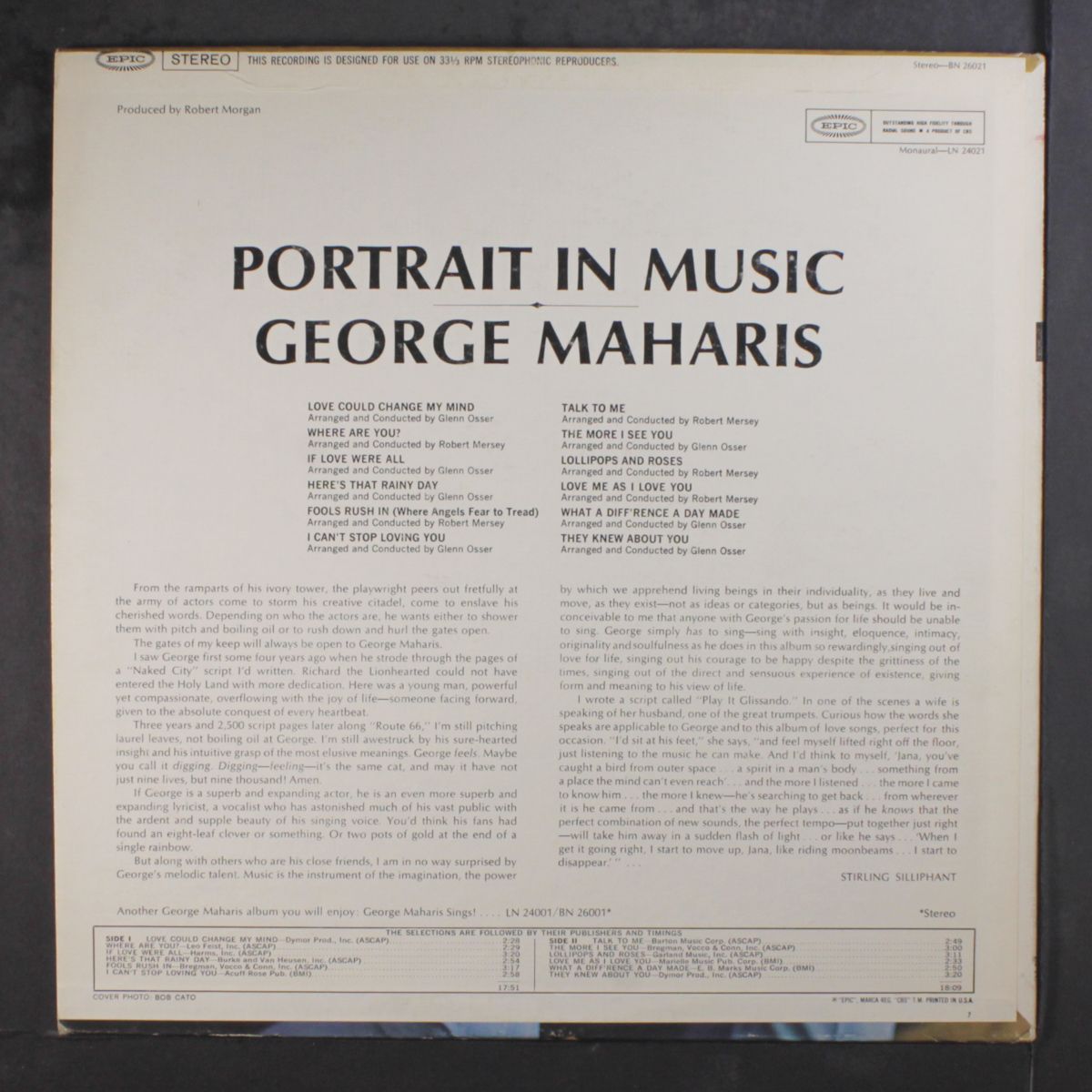 portrait in music by GEORGE MAHARIS