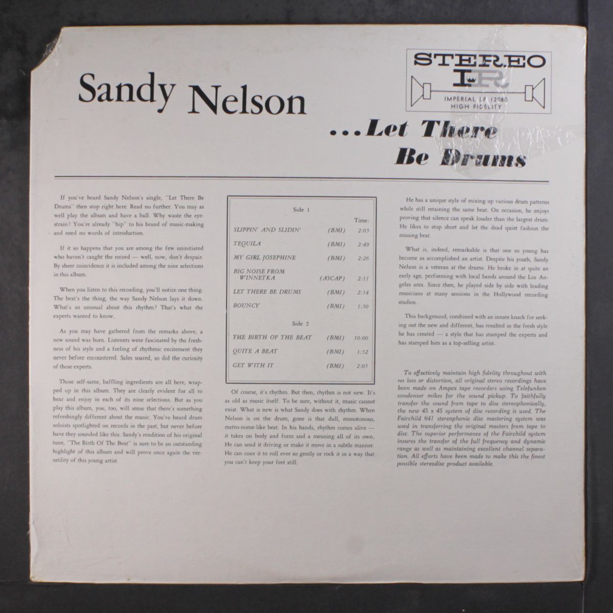 let there be drums by SANDY NELSON